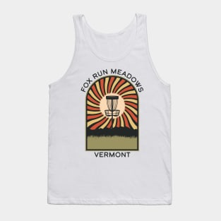 Fox Run Meadows Vermont | Disc Golf Vintage Retro Arch Mountains Tank Top